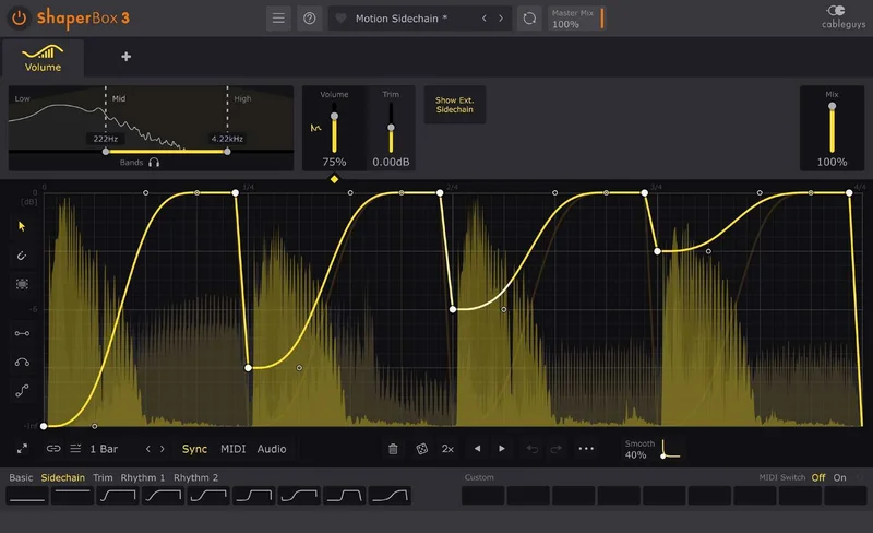 Cableguys VolumeShaper 7 interface