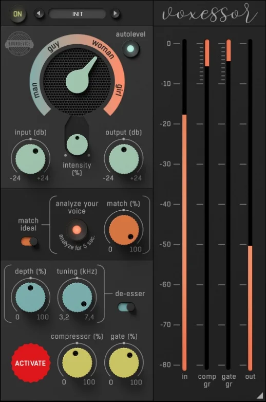 United Plugins Voxessor interface