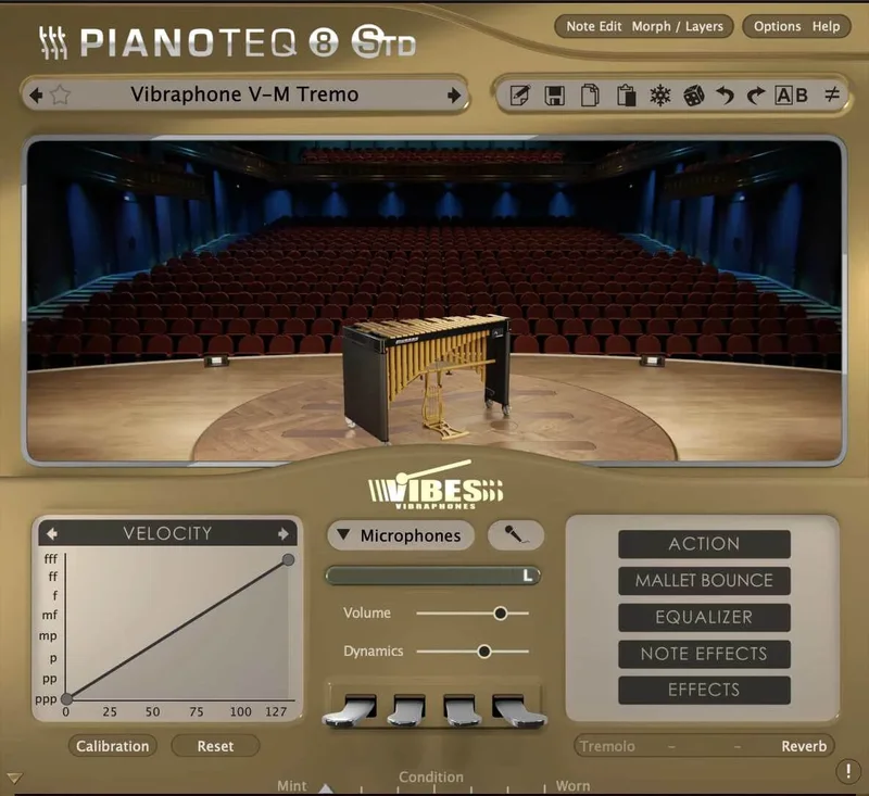 Modartt Pianoteq Instrument Pack: Vibes interface