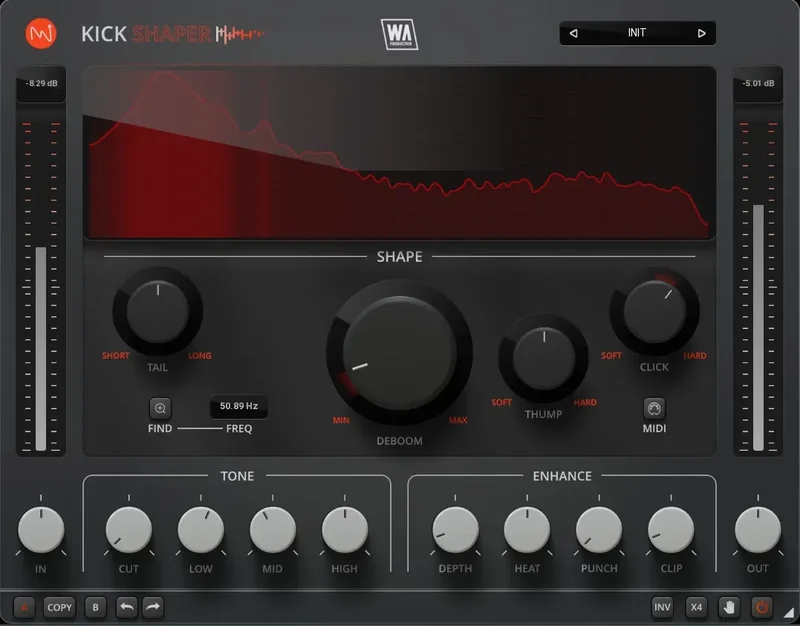 W.A. Production KickShaper interface