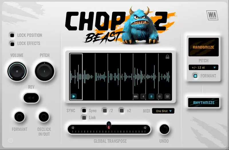 W. A. Production ChopBeast 2 interface