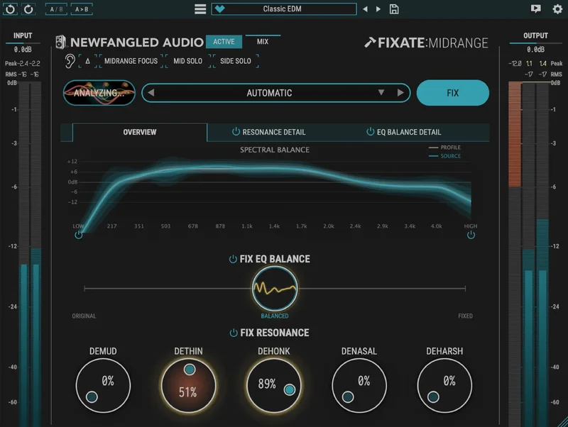 Newfangled Audio Fixate:Midrange interface