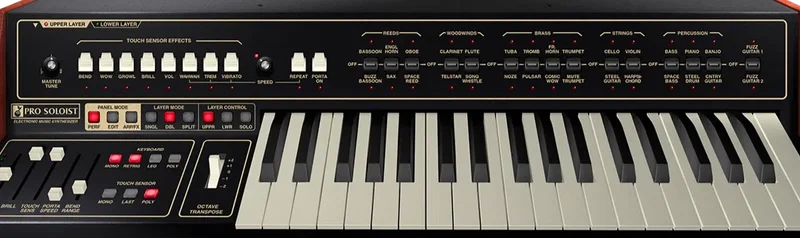 Cherry Audio Pro Soloist Synthesizer interface