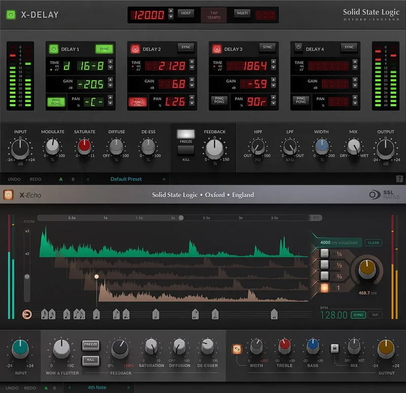 Solid State Logic SSL X-Delay & Native X-Echo Bundle interface