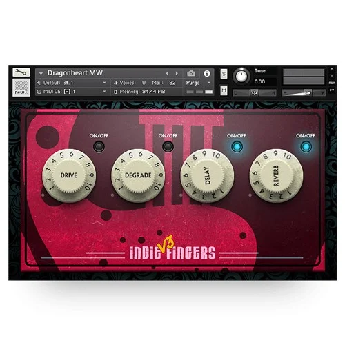 Dream Audio Tools Indie Fingers Vol 3 - Rhythmic Mayhem interface