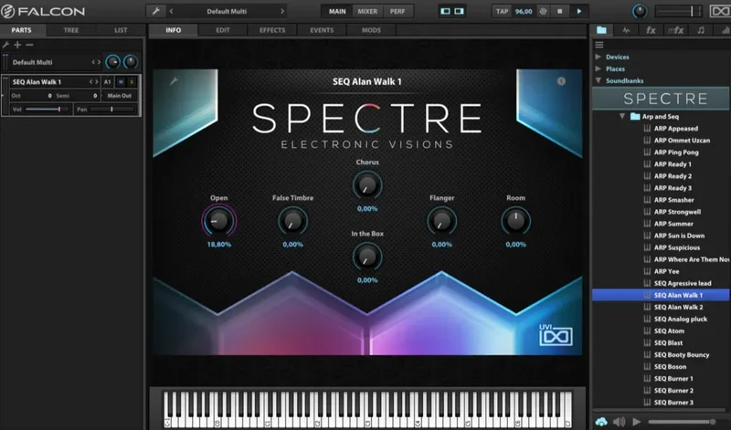 UVI Spectre Electronic Expansion For Falcon interface