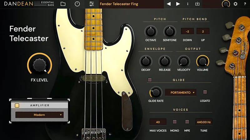 Tracktion Dan Dean Essential Bass interface