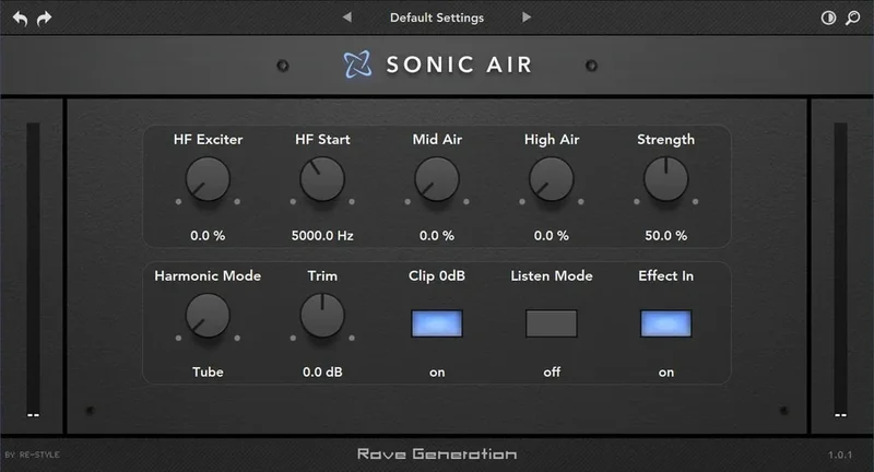 Rave Generation Sonic Air interface