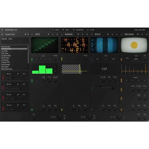 Beatsurfing CHEat Code Audio FX interface