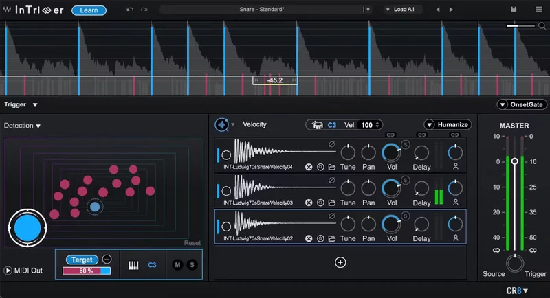 Waves InTrigger interface