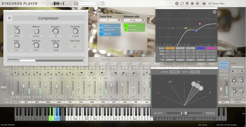 VSL Synchron Power Drums interface