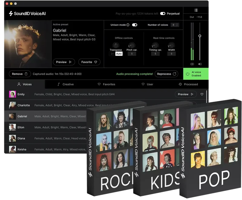 Sonarworks SoundID VoiceAI Perpetual & Expansions Bundle interface