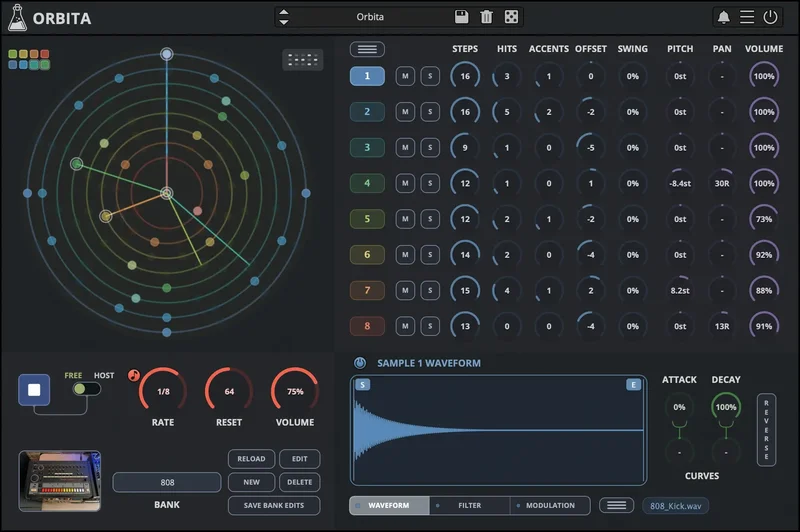 AudioThing Orbita interface