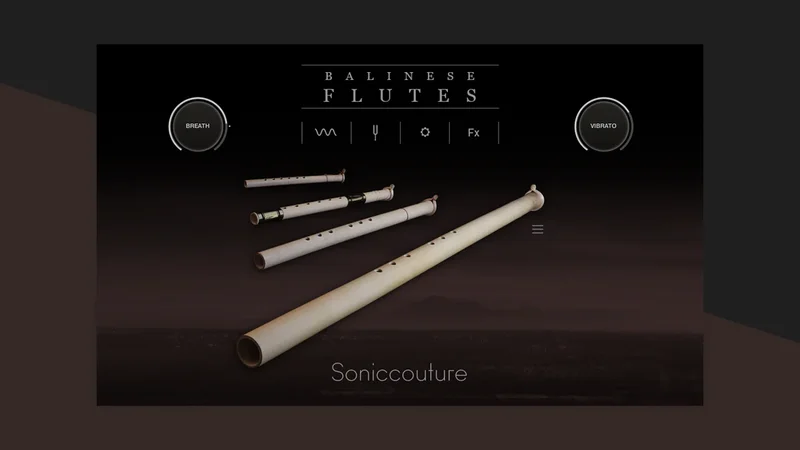 Soniccouture Balinese Flutes interface