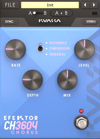 Kuassa EFEKTOR CH3604 Chorus interface