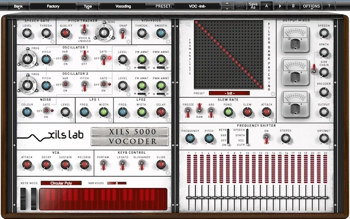 XILS Lab Vocoder 5000 interface