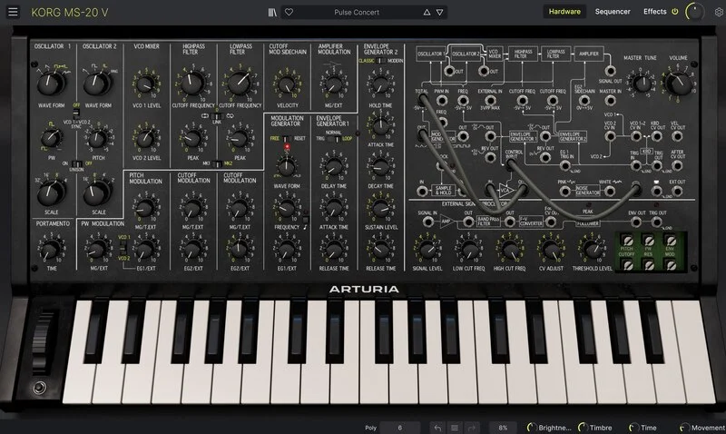 Arturia KORG MS-20 V interface