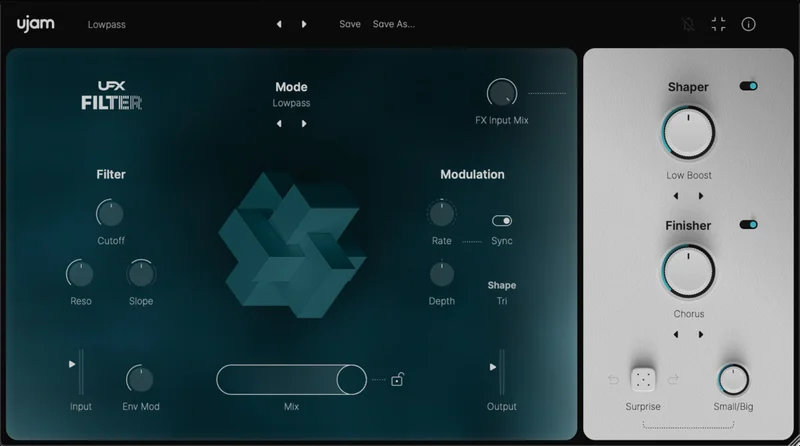 UJAM UFX FILTER Loyalty Upgrade from any paid UJAM product interface