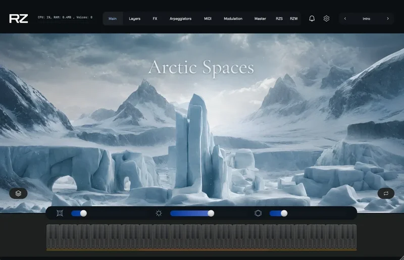 ZAK Sound Arctic Spaces interface