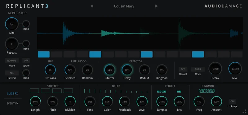 Audio Damage Replicant 3 Upgrade From Replicant 2 interface