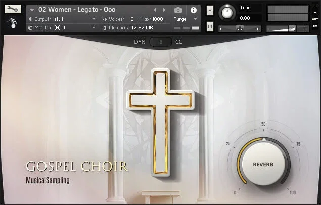 Musical Sampling Gospel Choir interface