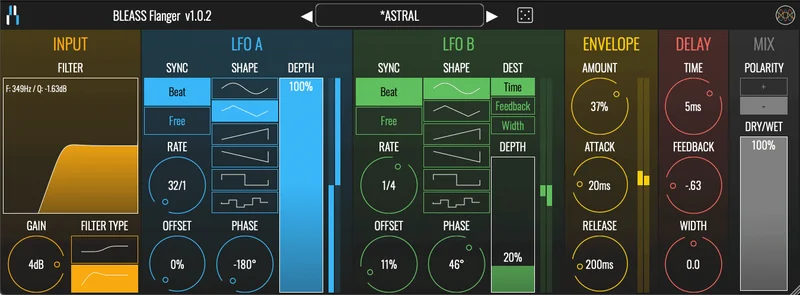 BLEASS Flanger interface