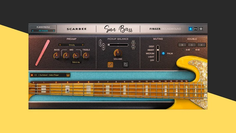 Scarbee Sun Bass - Finger interface