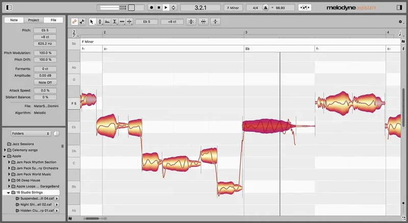 Celemony Melodyne 5 Assistant Upgrade from Essential interface