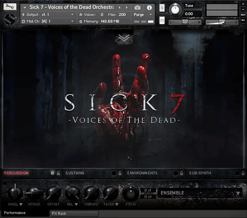 Soundiron Sick 7 interface