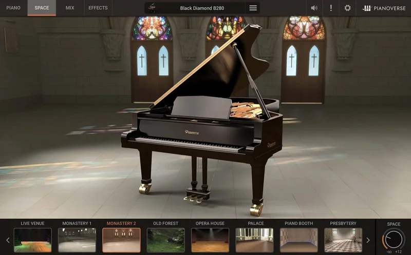 IK Multimedia Pianoverse Black Diamond B280 interface