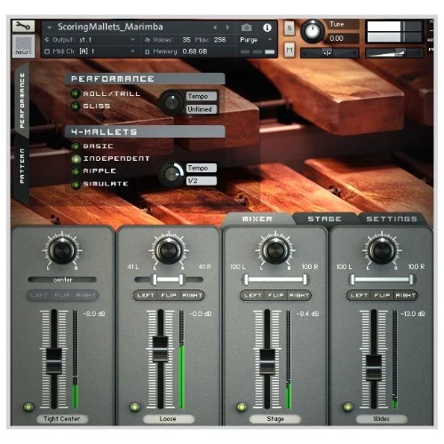Handheld Sound Scoring Mallets interface