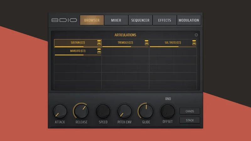 Legion Series 66 Cellos interface