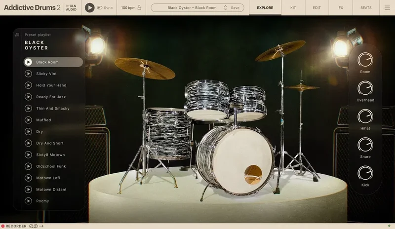 XLN Audio Addictive Drums 2: Black Oyster ADpak interface