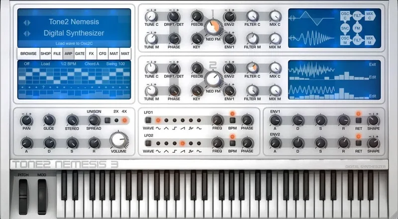 Tone2 Nemesis 3 interface