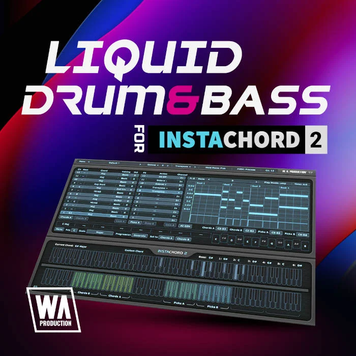 W. A. Production Liquid Drum & Bass for InstaChord 2 interface