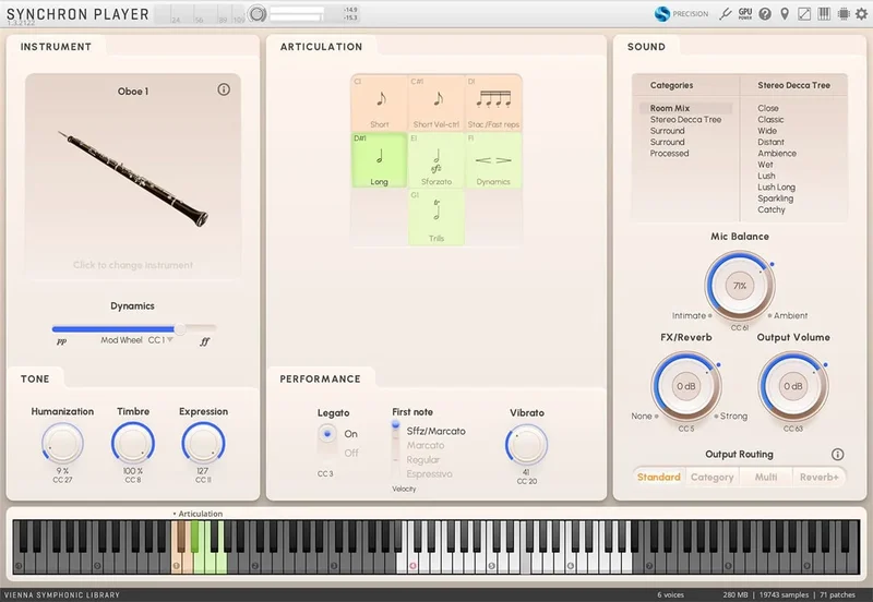 VSL Synchron Special Woodwinds Bundle interface