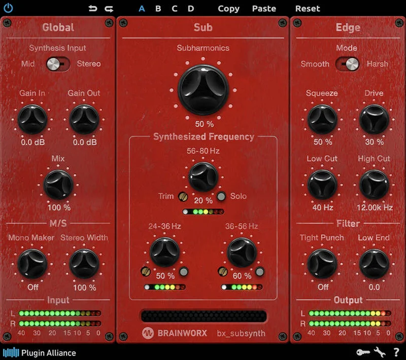 Brainworx bx_subsynth interface