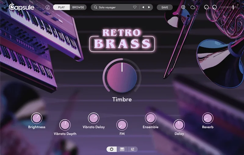 Capsule Retro Brass interface