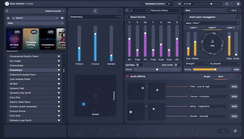ROLI ROLI Studio interface