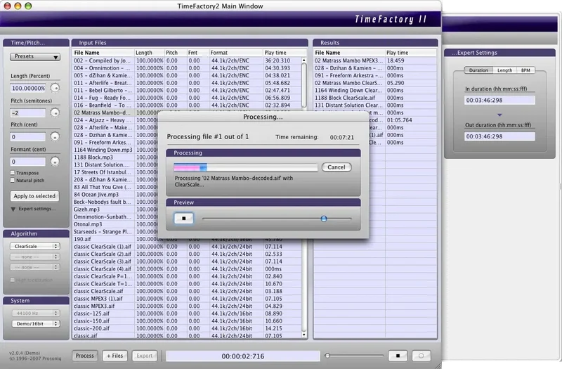 Zynaptiq TimeFactory 2 interface