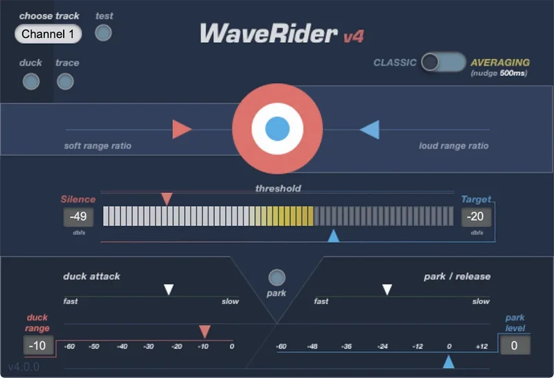Quiet Art WaveRider interface