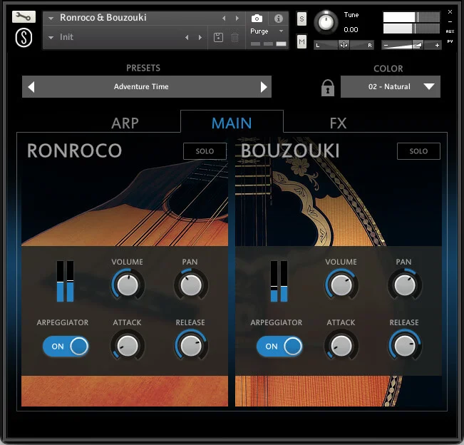 Sonuscore Origins Vol 9: Ronroco & Bouzouki interface