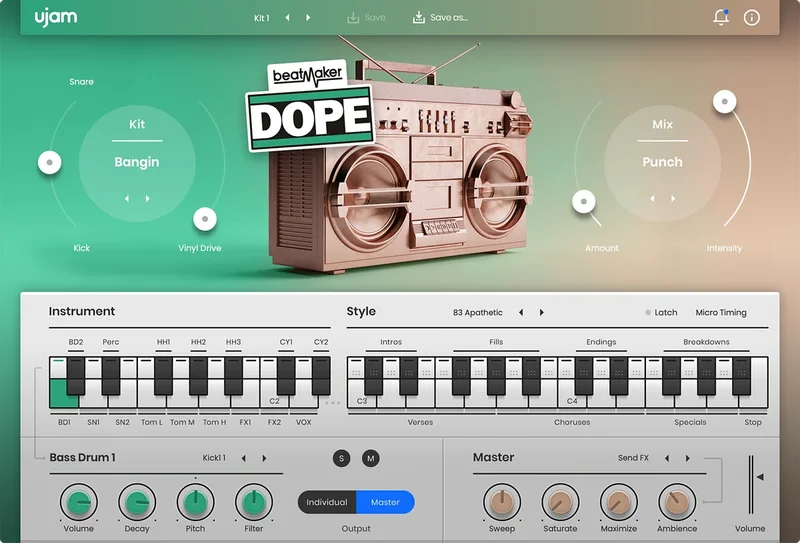 UJAM Crossgrade to DOPE 2 interface