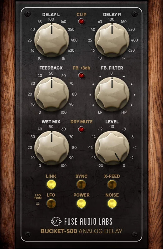 Fuse Audio Labs BUCKET-500 Analog Delay interface