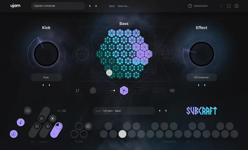 UJAM Subcraft interface
