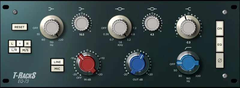 IK Multimedia T-RackS EQ-73 interface