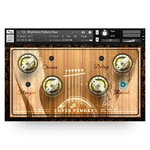 Dream Audio Tools Indie Fingers Vol 5 - Nylon Edition interface