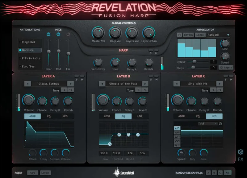 Sound Yeti Revelation Fusion Harp interface
