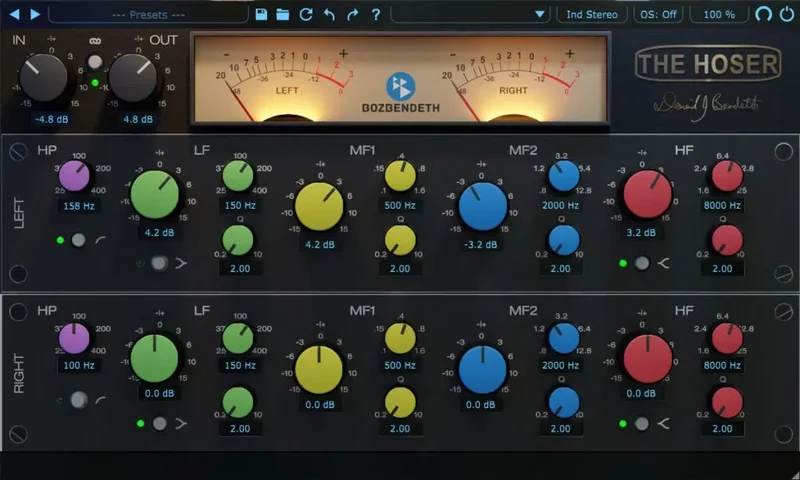 Boz Digital Labs David Bendeth's The Hoser XT 2 interface
