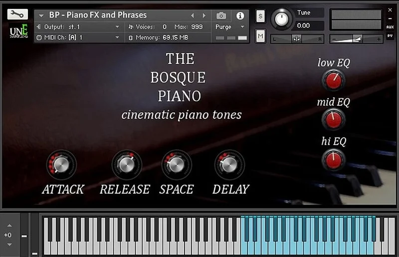 Loot Audio The Bosque Piano interface